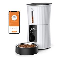 Automatic Cat Feeders Wi-Fi - 4L Dry Food Dispenser for Cats and Dogs 10 Meal... picture
