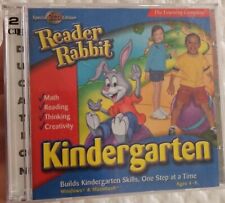 READER RABBIT Kindergarten CD-Rom 2 CDs Ages 1-4 PC & Mac 2002 learning OOP picture