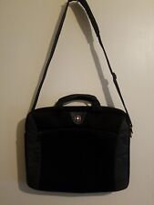 Swiss Army Gear Laptop Computer Case Shoulder Bag Padded Briefcase - Black  picture