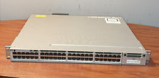 Cisco 3850 Series PoE+ 48 Port Switch, LAN Base, WS-C3850-48F-L, Pre-Owned . picture