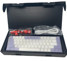 KKV 68 Key Mini RGB Keyboard White/Purple picture
