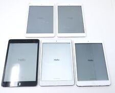 Lot of 5 Cracked Apple iPad Mini 1st & 2nd Gen A1432 A1489 Parts / Repair Bundle picture