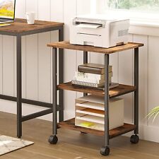 Mobile Printer Stand Organizer Table Rack Office Computer Laptop Cart Under Desk picture