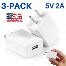 3 Pack Universal 5V 2A US Plug USB AC Wall Charger Power Adapter For Smart Phone picture