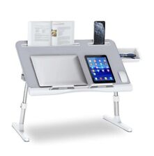 Adjustable Laptop Desk Stand Lap Tray Sofa Bed Laptop Foldable Desk Leather picture