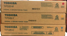 Genuine Set of 3 Toshiba TFC25C TFC25M TFC25Y  Toner Cartridges picture