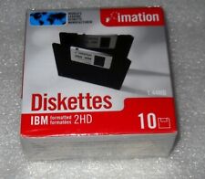 Imation 10 Pack High Density DS HD 1.44MB  IBM Formatted New Sealed picture