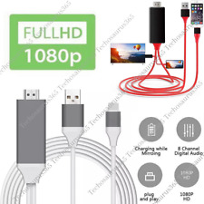 HDMI HDTV 1080P AV Adapter Cable For iPhone 6s 7 8 X XS XR 11 12 13 14 Pro Max picture