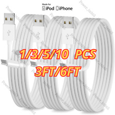USB Charger Cable Cord For Apple iPhone 14 13 12 11 Pro XS XR X 8 7 6 Plus Lot picture