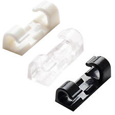 20Pcs Self-Adhesive Desktop Cable Holder Cable Clips Cord Fixing Buckles Office picture