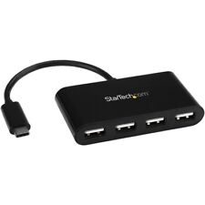 StarTech ST4200MINIC 4-Port 4x USB-A USB 2.0 Ports to Single USB-C Hub, Black picture