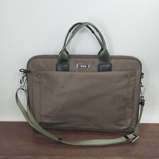  TUMI Voyageur Nylon Leather Trim Laptop Padded Bag Crossbody Brown/olive picture