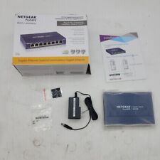 Netgear ProSafe 8 Port Gigabit Switch Model GS108V4. 8 Ports  With Power adapter picture