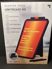 Sharper Image Light Board Go LED Writing Tablet 7 Light Modes w/Stand New picture