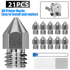 10Pcs MK8 Extruder 3D Printer Steel Nozzle Set 0.4 mm for Creality CR-10 Ender 3 picture
