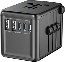URJD Universal Travel Adapter Offers 5.8A 3X 3.0A USB-C Ports picture