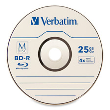 5 pack M DISC VERBATIM 25GB BD-R 4X Branded Logo Disc - Jewel Case picture