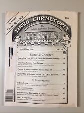 Vintage 1986 April-May MICRO CORNUCOPIA - The Micro Technical Journal VHTF picture