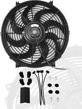 12″ Inch Slim Fan Push Pull Electric Radiator Cooling Fans 12V Mount Kit picture