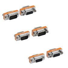 Mini NULL Modem DB9 9 Pin Male Female M/M M/F F/F Serial Adapter Gender Changer picture