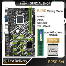 B250C BTC SATA3.0 USB3.0 to PCI-E 16X Mining Motherboard 4G Memory CPU DDR4 Kits picture