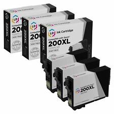 LD 3PK Replacement for Epson 200 XL 200XL T200XL120 Black Ink for WF-2540 XP-410 picture