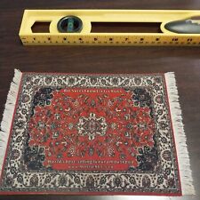 Woven Mouse Pad - Turkish Carpet Design Red/Blue/White 10