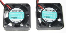 2 X Sunon 20 mm Fan - 5 V DC Fan - KDE0501 - 1.2 CFM - 9000 RPM - 8 mm Thick picture