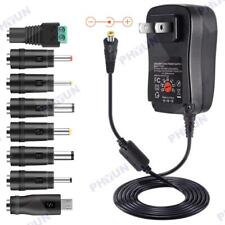 30W AC Power Adapter With 8pc Different Connector Tips Voltage Charger Converter picture