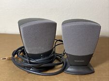 Harman Kardon HIPS-HB Pair Desktop Grey Computer Speakers Set Of Two picture