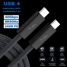 Thunderbolt 4 Cable 3.3FT, 8K USB C Thunderbolt Cable with 240W Fast Charging PT picture