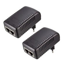2pcs 24V 1A POE Power Supply Injector Ethernet Adapter Wall Plug (Europlug) picture