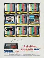 Vintage Sega Master System Game Console Computer Promo Print Ad 1980s Original picture