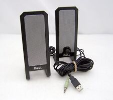 Dell A225 USB Powered Computer Desktop Speakers 3.5mm Jack Tested Working picture