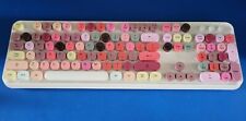   SADES V2020 Wireless Keyboard  White Colorful Wireless Keyboard not tested  picture