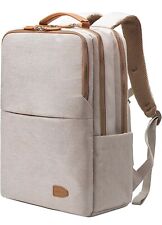 NOBLEMAN Backpack for women and man,Waterproof travel work Beige Plus  USB picture
