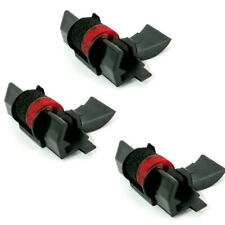 (3 Pack) Calculator Ink Roller, Black Red, for Casio HR-100TM & HR-150TM & more picture