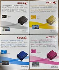 New Set of 4 Genuine Xerox ColorQube 8870/8880 Black & Color 6X Solid Inks CMYK picture