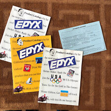 Epyx Rare Vintage 1988 Product Catalog Set 4 pcs 1980s Video Game History Atari picture