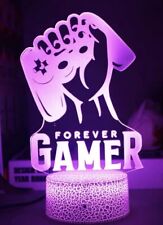 3D RGB FORVER GAMER Decor USB 16 Colors With Remote Control Night Light picture