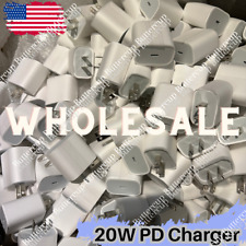 1-1000 Lot For iPhone15 iPad 20W PD USB C TypeC Power Adapter Fast Charger Block picture