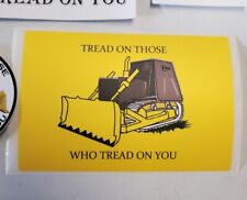 KILL DOZER STICKERS GADSDEN FLAG DECALS LARGE 4x6 inch *WORLDWIDE 🌐 SHIPPING* picture