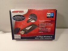 NOS SEALED BOX - COMP USA 54 Mbps Wireless G Mini USB Adapter For Computer picture