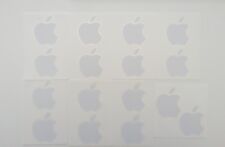 16 STICKERS - APPLE LOGO Decal - Genuine OEM 16 Total iPAD iPhone - 8 SHEETS picture