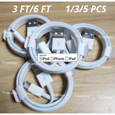 3Ft 6Ft USB Charging Cord For Apple iPhone 14 13 12 11 X 8 7 6 Charger Cable LOT picture