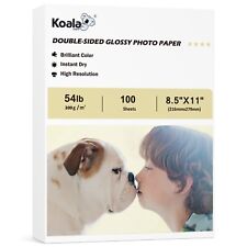 Koala Double Sided Glossy Photo Paper 8.5x11 54lb 200gsm Inkjet Printer HP Epson picture