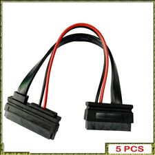 5pcs 13PM To 22PF 13-pin SATA Male To 22-pin 6'' Slimline 30cm 5V 22Pin 7 + 15A picture