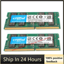 CRUCIAL DDR4 16GB 2x 3200 PC4-25600 Laptop SODIMM Non-ECC 260-Pin Memory RAM picture