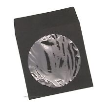 100 Premium Black Color Paper CD Sleeve Window Flap CD DVD 100G picture