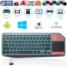 2.4G Wireless TV Backlit Touchpad Keyboard For PC Windows Android iOS Mac iPads picture